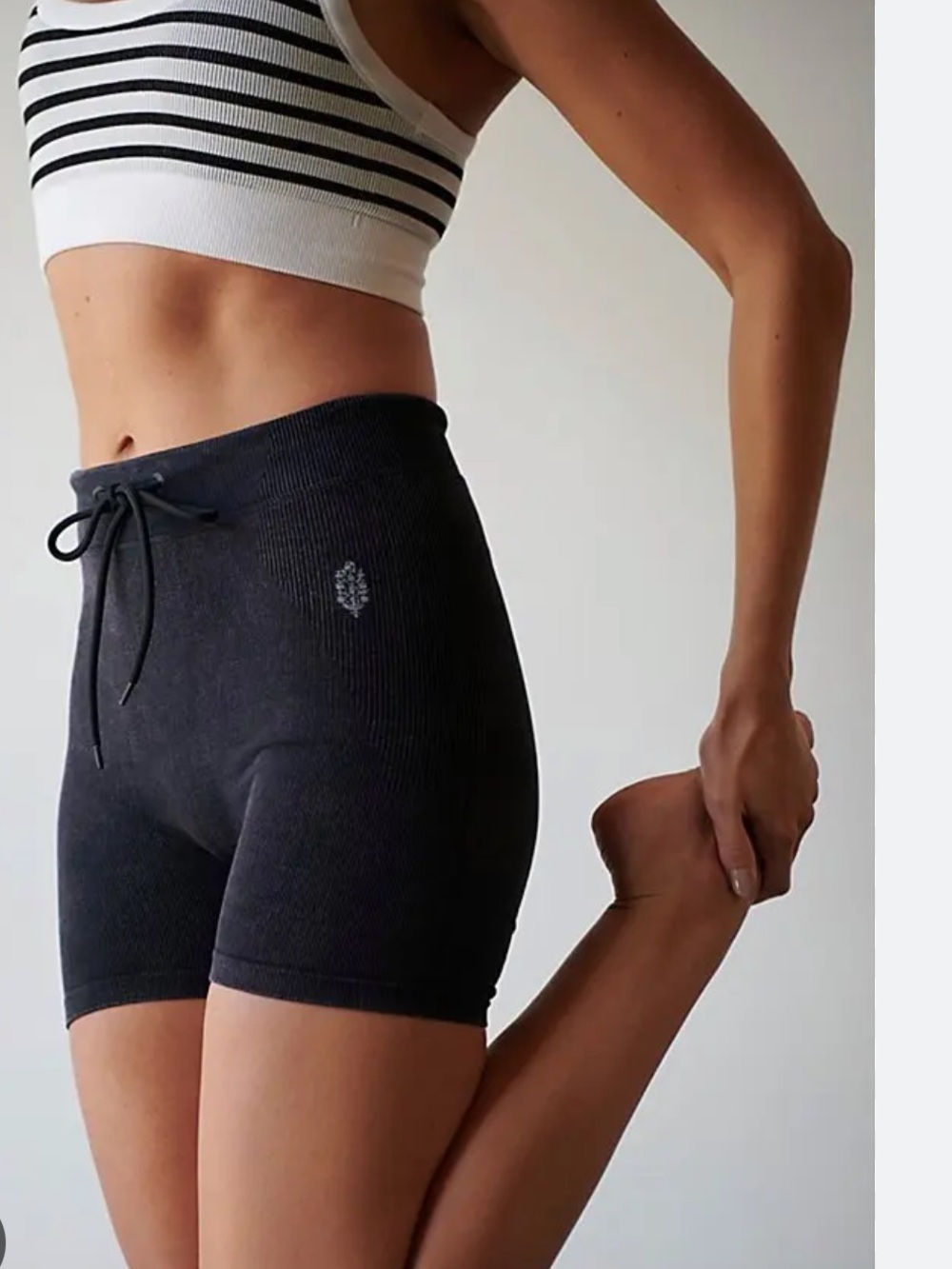 Free People FP Movement Go To Ribbed Bike Shorts Athleisure